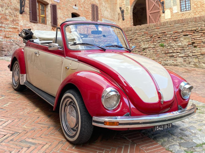 VW MAGGIOLONE CABRIOLET -NOLEGGIO AUTO D’EPOCA TOSCANA – FIRENZE – PISA – SIENA - CHIANTI