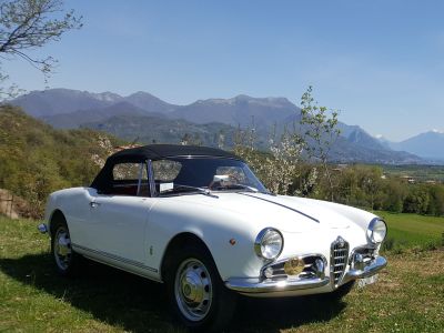 ALFA ROMEO GIULIETTA -WEDDING CLASSIC CAR RENTAL-HIRE -TUSCANY FLORENCE SIENA PISA CHIANTI