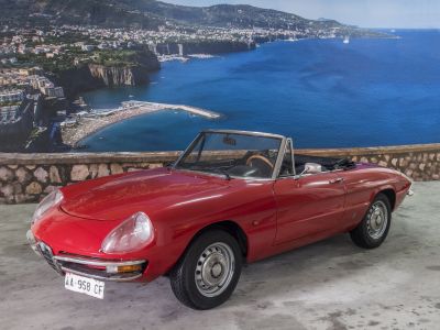 ALFA ROMEO -CLASSIC CAR RENTAL-HIRE – AMALFI COAST – Naples - SORRENTO