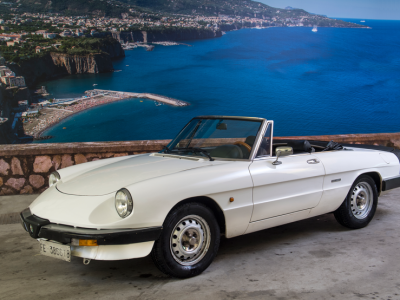 ALFA ROMEO -CLASSIC CAR RENTAL-HIRE – AMALFI COAST – Naples - SORRENTO